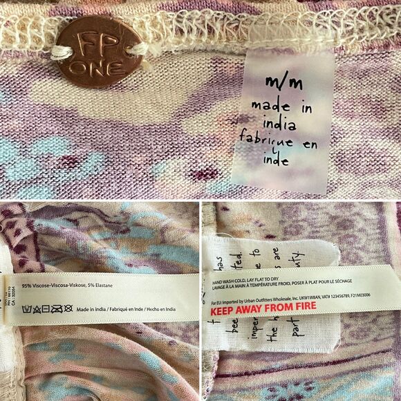 FP One Top Pink Halter In Lilac Combo M - Picture 5 of 11